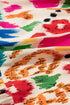 Bohemian Abstract Print V Neck Smocked Waist Tiered Ruffle Mini Dress